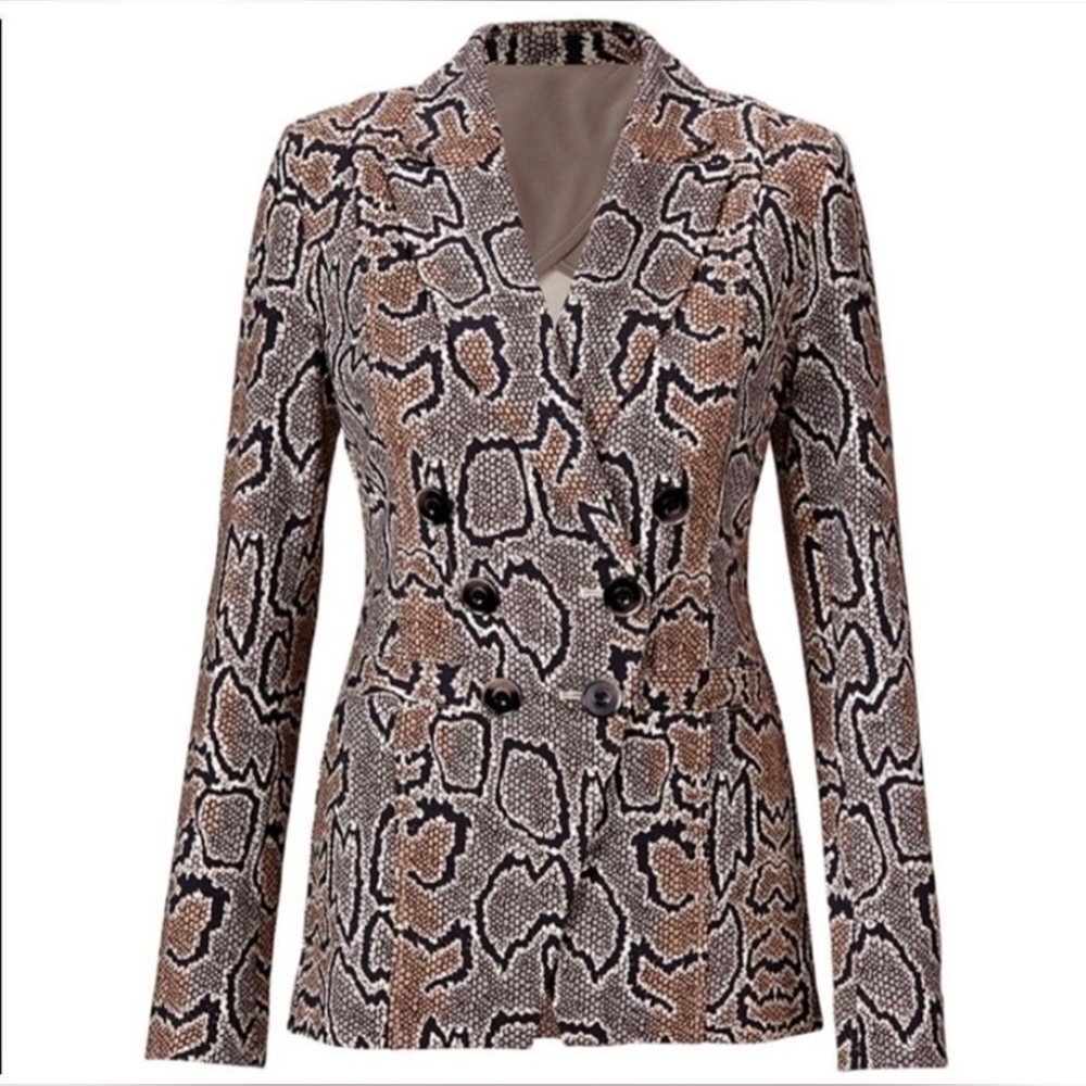 Cabi Samantha Python Blazer Double Breasted Style… - image 3